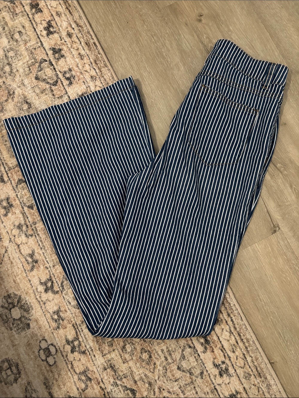 Forever 21 Pinstriped Stretchy Jeans - Picture 2 of 4
